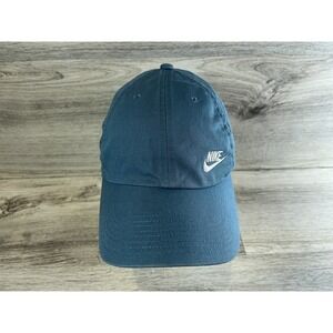 Nike Hat Cap Strapback Blue S1ze Heritage 86 Unisex Adjustable Logo